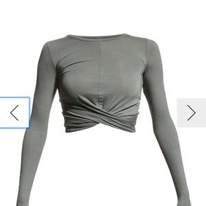 Alo Yoga Long Sleeve Crop Top